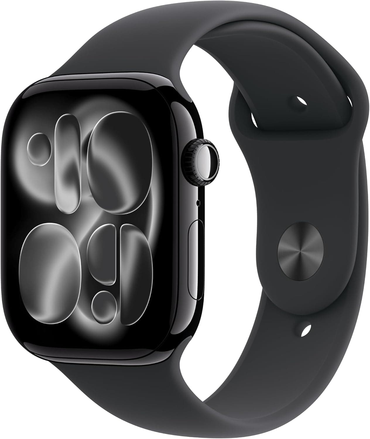 Apple Watch in a black case